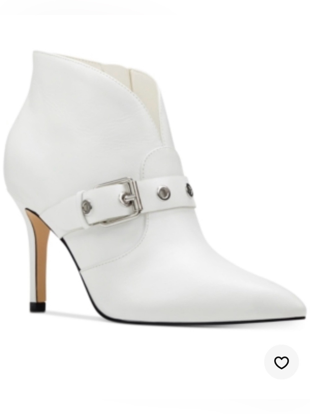 NWOT Nine West  Jax white booties